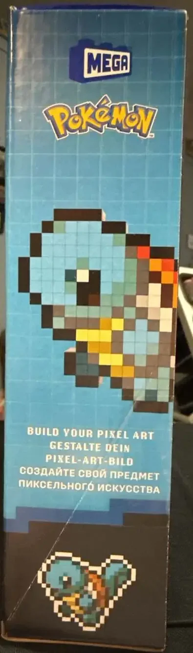 MEGA Pokemon Squirtle Pixel Art Building Set 367 Pieces HTH77